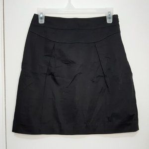 Black short skirt with two front slits